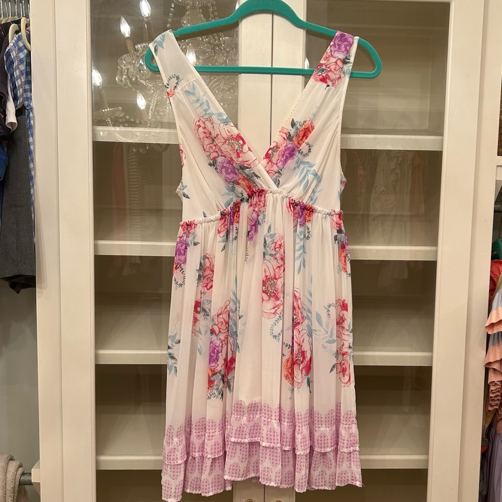 Free People blue and pink floral dress